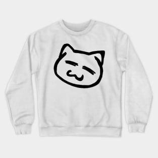 Cat smile, toddler artstyle Crewneck Sweatshirt